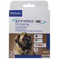 Effipro Duo Extra Large Dog para perros de 40-60 kg 2 pipetas ( Fipronil - Piriproxifen)
